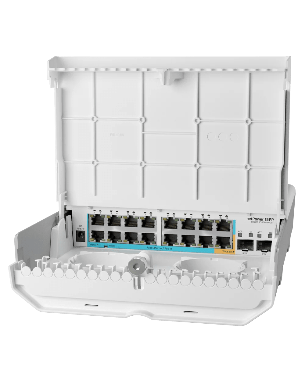 MikroTik netPower 15FR | The Ultimate Reverse PoE Outdoor Switch