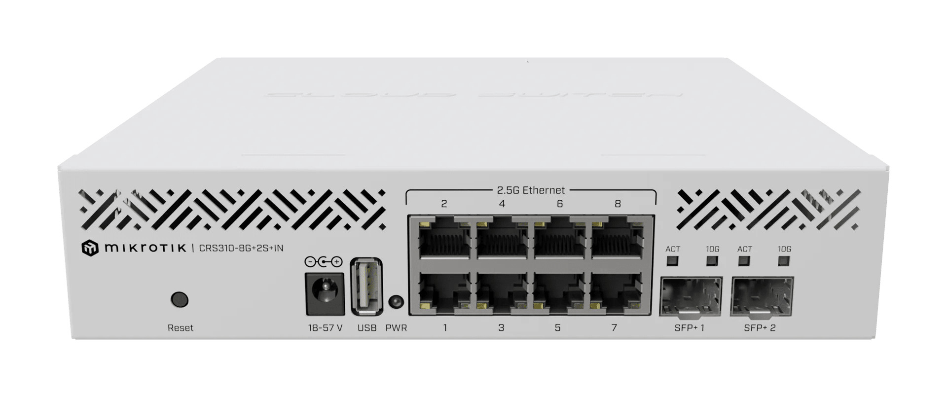 MikroTik CRS310-8G+2S+IN | The 2.5G Desktop Speedster